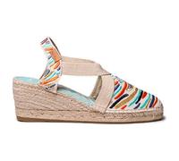 TONI PONS Castell - Multicolor Valencian Espadrille for Women, multicoloured, 2 UK