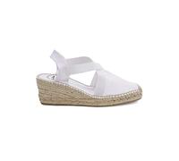 Toni Pons Earth vrouw sandaal wit touw wig espadrilles dier vrij, White, 6 UK