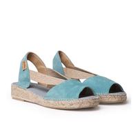 TONI PONS ELLA - Espadrille for Women in Solid Shades made in Suede., Aqua, 8.5 UK