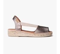Toni Pons Etna Womens Leather Breathable Casual Bronze Slingback Sandals