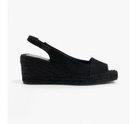 Toni Pons Fiore Esparto Wedge Sandals Black EU 41 Women