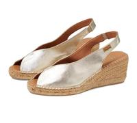 Toni Pons Women's 'Laila' Wedge Heel Espadrille Sandals in Gold | Size: 5 Toni Pons Gold 5
