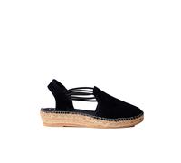 Toni Pons Women's Suede Espadrille - Nuria - Black, 2 UK - 35 EU
