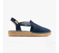 Toni Pons Nuria Navy Suede Womens Espadrilles 0110-70 in a Plain Suede Leather in Size 38
