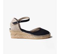 Toni Pons ROMINA Womens Vegan Espadrilles Black - UK 8