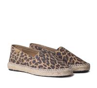 Toni Pons RUANDA - Women's Flat Espadrille with Animal Print, brown, 8 UK