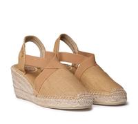 Toni Pons TER | Honey Linen | Womens Wedge Pull On Espadrille Shoes 3.5 Honey