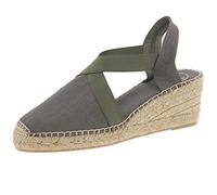 Toni Pons Ter Khaki Womens Espadrilles 1003-90 in a Plain Textile in Size 38