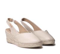 TONI PONS Termal - Women's Leather Espadrille with wedge for a wider fit, Ice, 4 UK