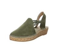 Women's Toni Pons NURIA Womens Suede Espadrilles Khaki - Size: 8