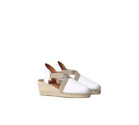 Toni Pons Women's Leather Espadrille - TOSSA - White, 7 UK - 40 EU