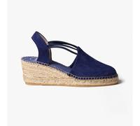 Toni Pons Tremp Womens Suede Wedge Espadrilles Navy - Size UK 6