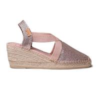 Toni Pons Triton Wedge Espadrilles UK 4 Nude