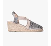 Toni Pons TRITON Womens Espadrille Sandals Night - Silver - Size UK 4