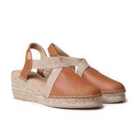 Toni Pons Tundra Wedge Espadrilles UK 4 Brown