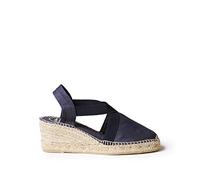 Toni Pons Ter Navy Womens Espadrilles 1003-70 in a Plain Textile in Size 41