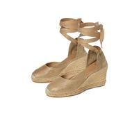 Toni Pons Women's Florina Espadrille Wedge Sandal, Plati/Soft Gold, 5.5 UK