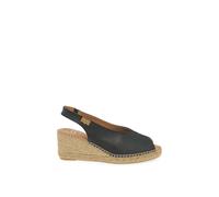 Toni Pons Women's 'Laila' Wedge Heel Espadrille Sandals in Black | Size: 5 Toni Pons Black 5