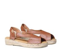 Toni Pons Women's Leather Espadrille - ELDA - Nougat, 6 UK - 39 EU