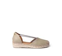Toni Pons Women's Leather Espadrille - ERLA - Olive, 6 UK - 39 EU