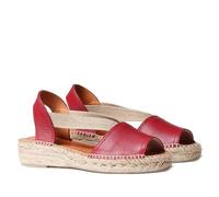 Toni Pons Women's Leather Espadrille - ETNA - Red, 3 UK - 36 EU