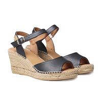 Toni Pons Women's Leather Espadrille - SIA-P - Black, 2 UK - 35 EU