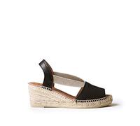 Toni Pons Women's Leather Espadrille - TEIDE-P - Black, 4 UK - 37 EU