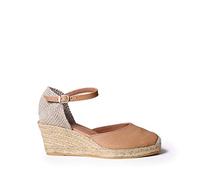 Toni Pons Women's Leather Wedge Espadrille - Costa-5 - Leather, 4 UK - 37 EU