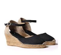 Toni Pons Caldes Wedge Espadrilles Black EU 37 Women
