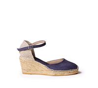 Toni Pons Women's Linen Espadrille - CALDES - Navy, 4 UK - 37 EU