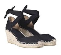 Toni Pons Women's Linen Espadrille - Julia - Black, 4 UK - 37 EU