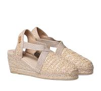 Toni Pons Women's Raffia Espadrille - Terra - Natural, 6 UK - 39 EU
