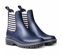 Toni Pons Women's rain boot - CORBIN - Ecru-Navy, 40 EU - 7 UK