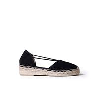 Toni Pons Women's Suede Espadrille - ERLA - Black, 9 UK - 42 EU