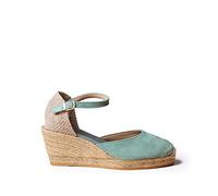 Toni Pons Lloret-5 Wedge Espadrilles Green,Blue EU 35 Woman