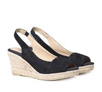 Toni Pons Monza-a Esparto Wedge Sandals Black EU 37 Woman