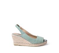 Toni Pons Women's Suede Espadrille - Monza-A - Mint, 8 UK - 41 EU