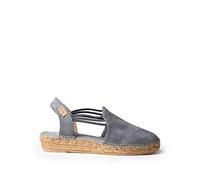 Toni Pons Women's Suede Espadrille - Nuria - Grey, 7 UK - 40 EU