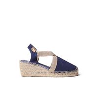 Toni Pons Women's Suede Espadrille - Tona - Navy, 8 UK - 41 EU