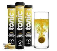 Tonic Health Energy and Hydration Tablets - No Sugar Effervescent Multivitamins - Rehydration Electrolytes Tablets