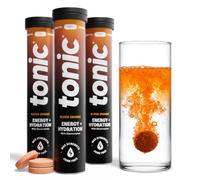 Tonic Health Energy and Hydration Tablets - No Sugar Effervescent Multivitamins - Rehydration Electrolytes Tablets