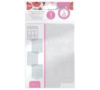 Tonic Studios A Candy Cane Christmas 4 Stencil Set - 12.8 cm x 17cm | Perfect for Inks | Ideal for Nuvo Consumables