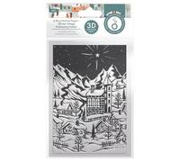 Tonic Studios - A Very Festive Fayre 3D Embossing Folders - 5"x7" Size - (Winter Village)
