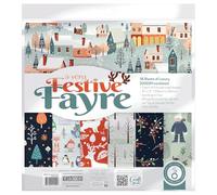 Tonic Studios - A Very Festive Fayre Patterned Paper Pad - 200gsm Cardstock (12'' X 12'')