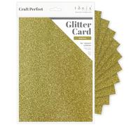Tonic Studios A4 Craft Perfect Glitter Card, Cardstock, Gold Dust, 30 x 21.5 x 0.5 cm