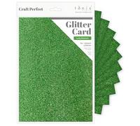 Tonic Studios A4 Craft Perfect Glitter Card, Cardstock, Lucky Shamrock, 30 x 21.5 x 0.5 cm