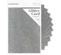 Tonic Studios A4 Craft Perfect Glitter Card, Cardstock, Silver Screen, 30 x 21.5 x 0.5 cm