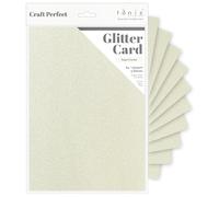 Tonic Studios A4 Craft Perfect Glitter Card, Cardstock, Sugar Crystal, 30 x 21.5 x 0.5 cm