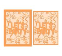 Tonic Studios Celebration Frames - Let's Party Die Set - 2 Dies, 97mm x 129mm