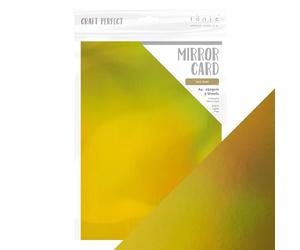 Tonic Studios Craft Perfect Iridescent Mirror Cardstock - 40 Sheets A4 - New Year Party Bundle - High-Gloss 250gsm Holographic Card for Crafts & Decorations - 8 Vibrant Colors
